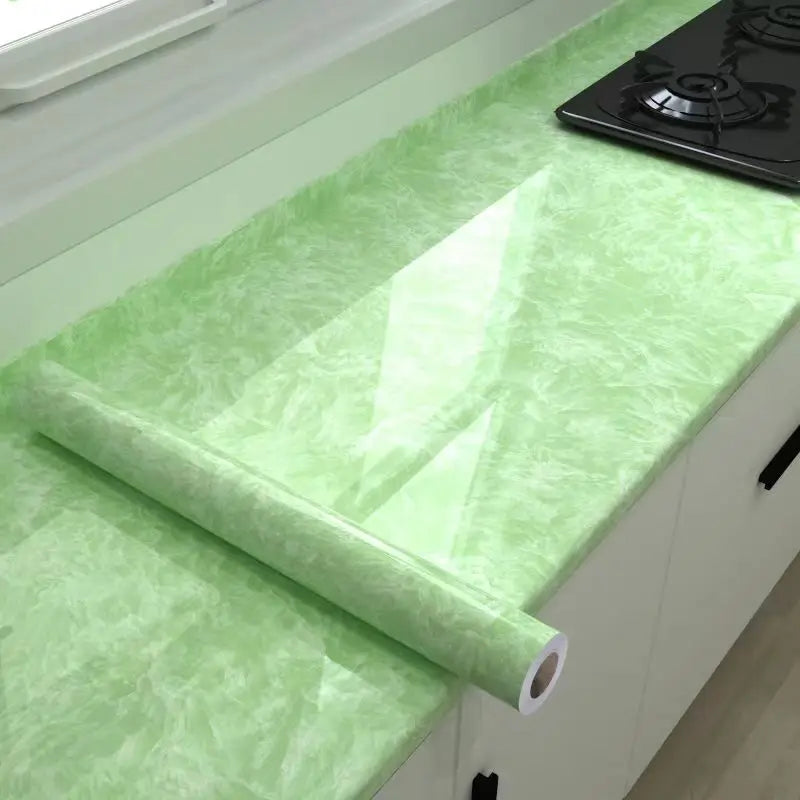 Waterdichte & Oliebestendige Zelfklevende Keukenfolie – Marmerlook Sticker voor Fornuis, Aanrecht & Kast Renovatie