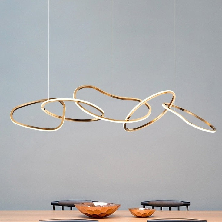 Nordicz Chic Hanglamp Unieke Vorm in goud - Design Meubelz