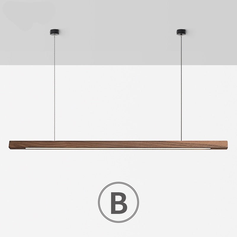 Houten moderne led hanglamp - Design Meubelz