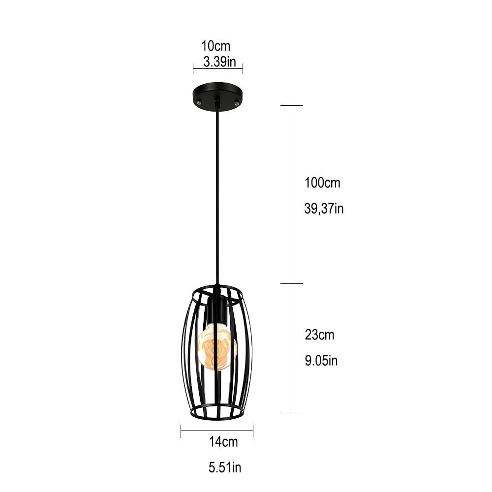 Nordicz Retro Ljus N0011020 hanglamp mat zwart - Design Meubelz