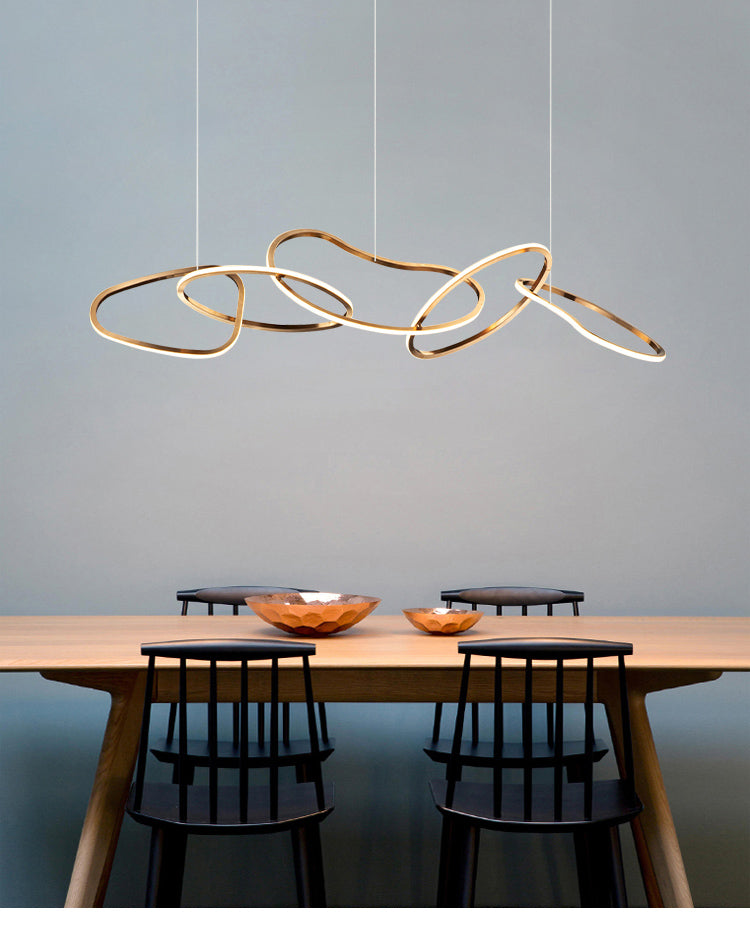 Nordicz Chic Hanglamp Unieke Vorm in goud - Design Meubelz