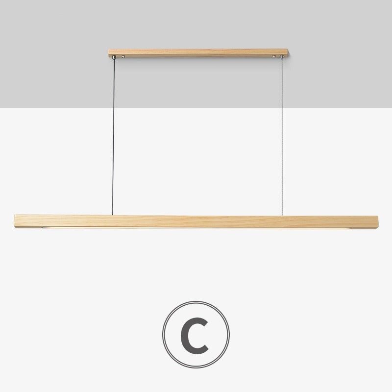 Houten moderne led hanglamp - Design Meubelz