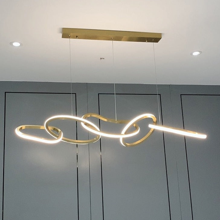 Nordicz Chic Hanglamp Unieke Vorm in goud - Design Meubelz