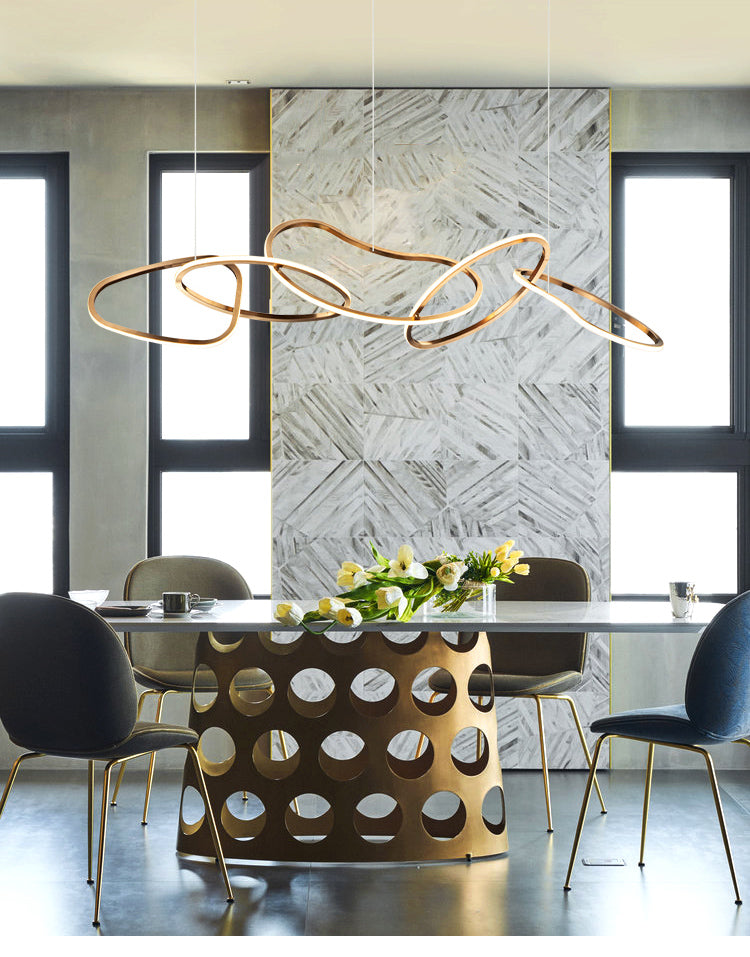 Nordicz Chic Hanglamp Unieke Vorm in goud - Design Meubelz