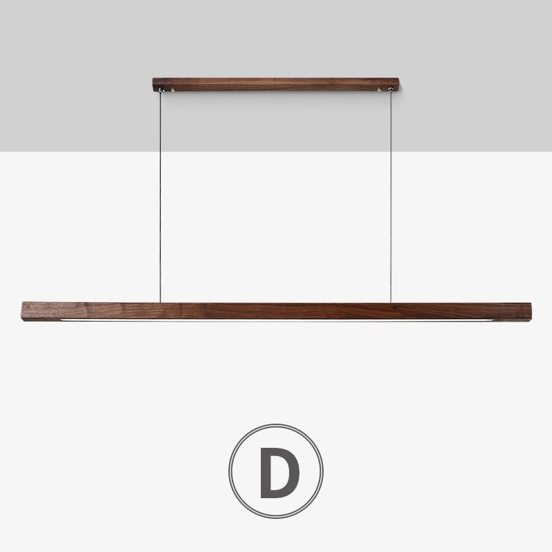 Houten moderne led hanglamp - Design Meubelz