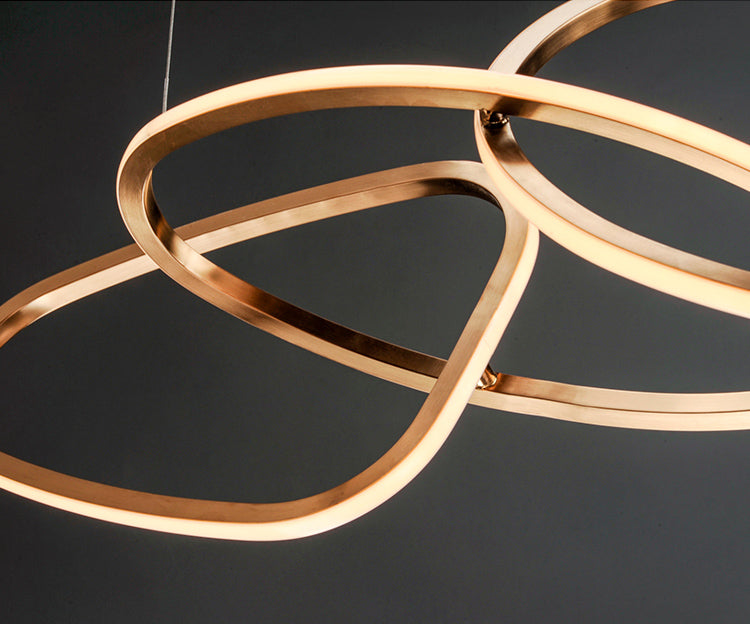 Nordicz Chic Hanglamp Unieke Vorm in goud - Design Meubelz