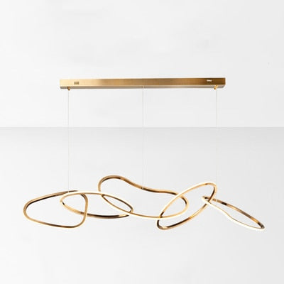 Nordicz Chic Hanglamp Unieke Vorm in goud - Design Meubelz
