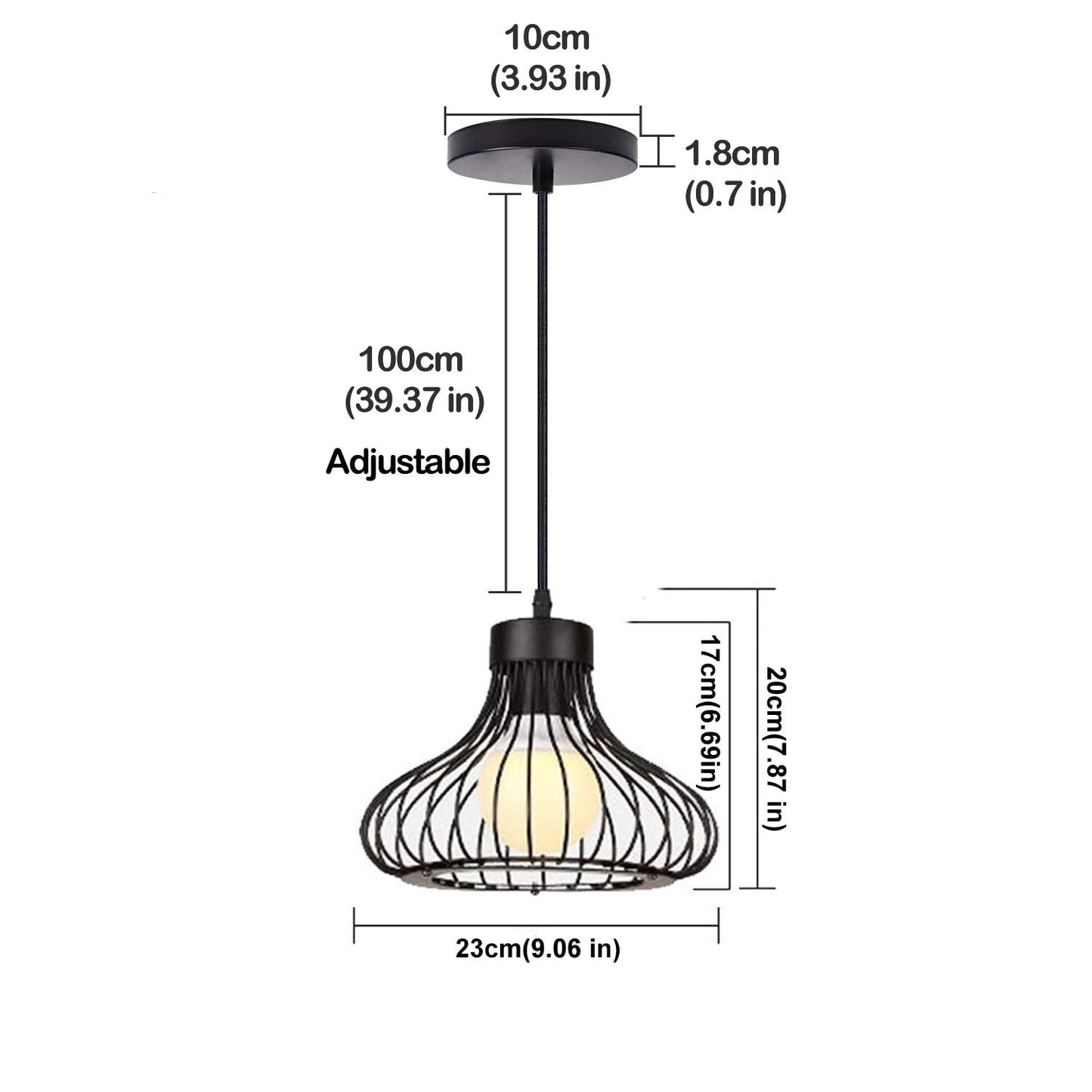 Nordicz Retro Ljus N0010420 hanglamp mat zwart - Design Meubelz