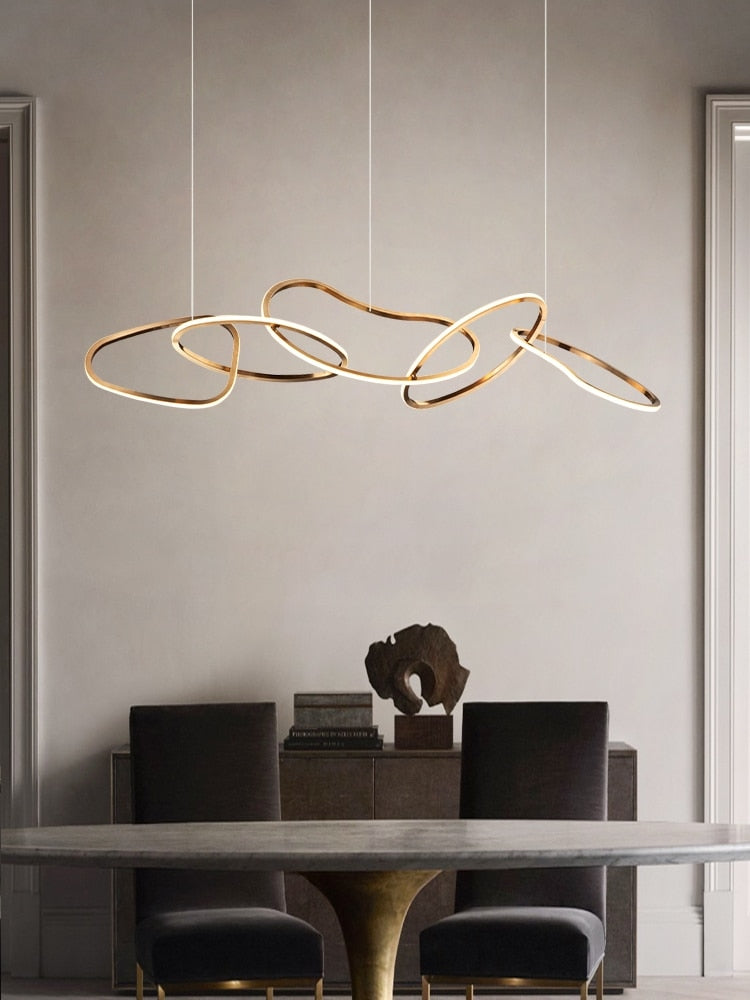 Nordicz Chic Hanglamp Unieke Vorm in goud - Design Meubelz