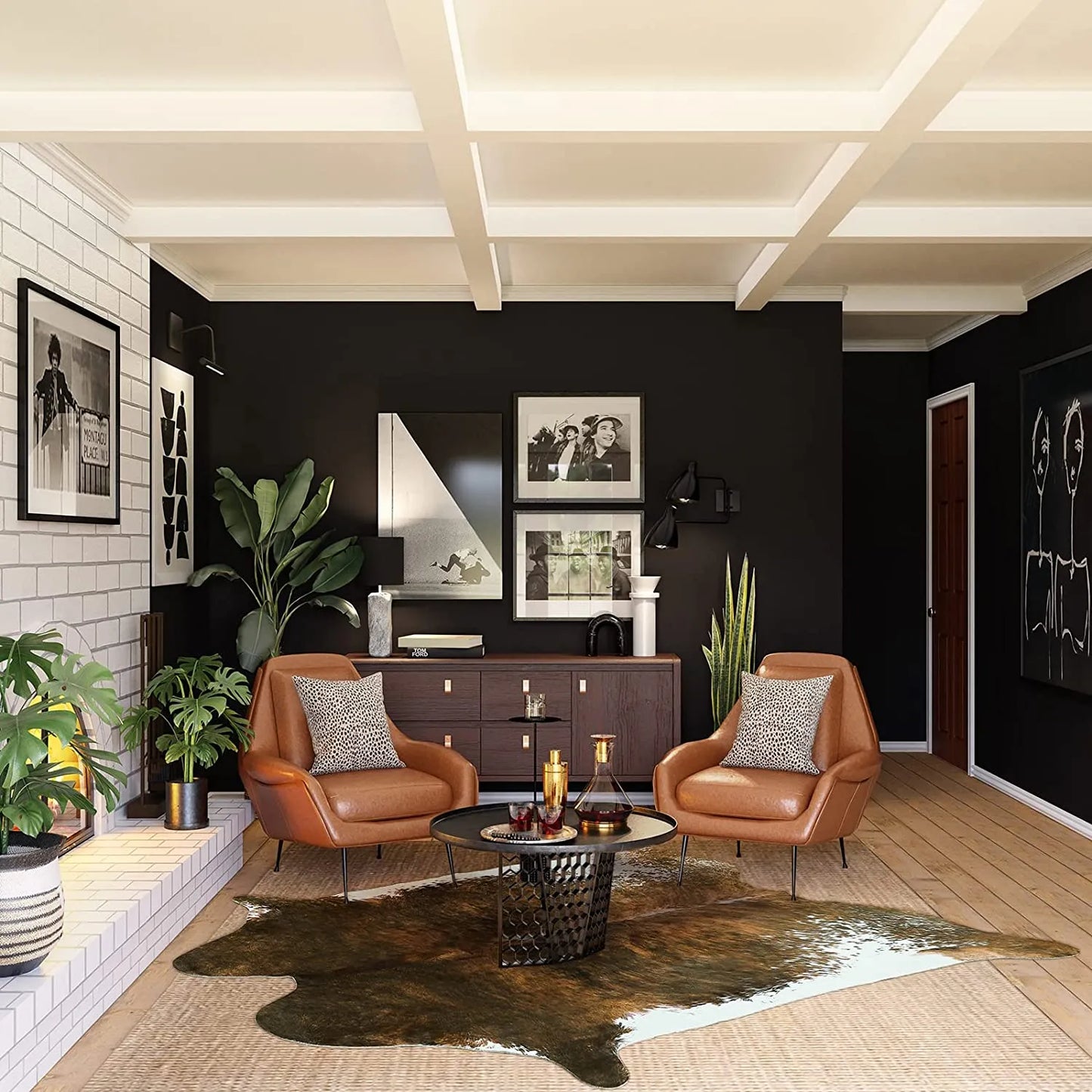 Nordicz kunst koeienvloerkleed