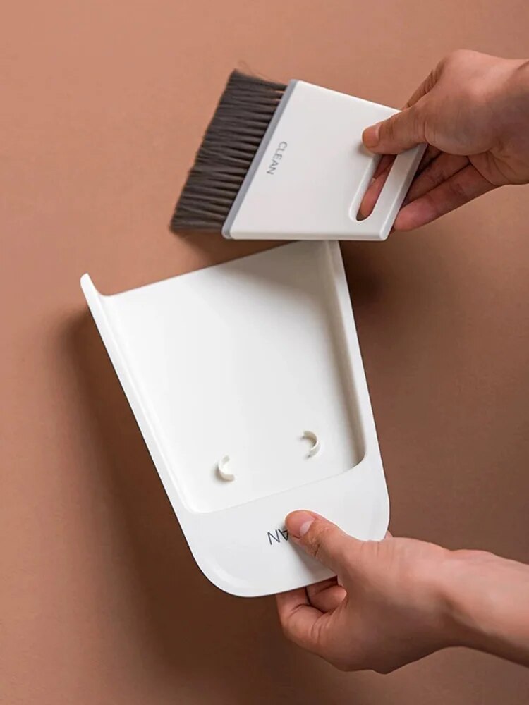 Bureau blik en veger met wisser opzetstuk - Design Meubelz