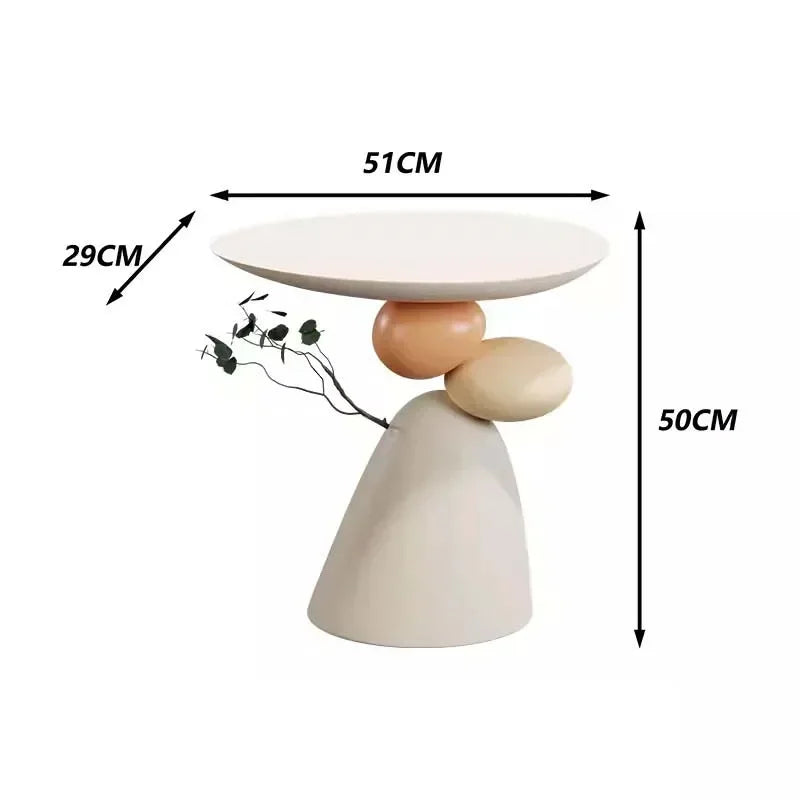 Luxe Ronde Koffietafel – Moderne Minimalistische Bijzettafel