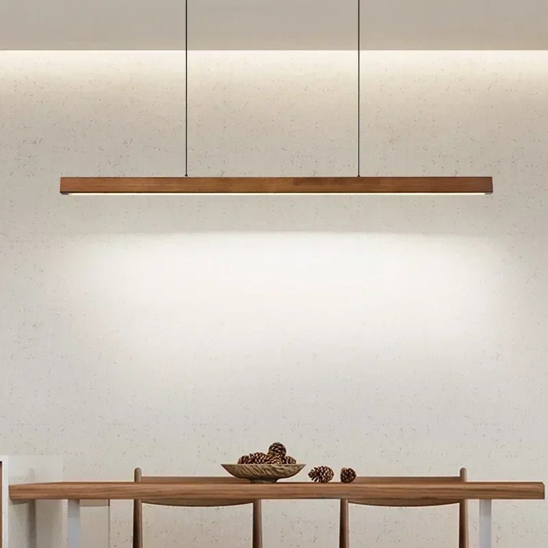 Noordse Scandinavische Houten moderne led hanglamp - Design Meubelz