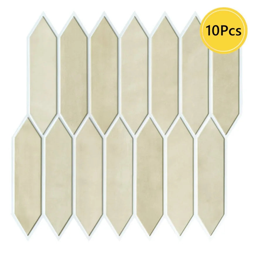 Zelfklevende 3D Tegelstickers – 30x30cm – Waterdichte Muurstickers voor Keuken & Badkamer – 1/10 Stuks