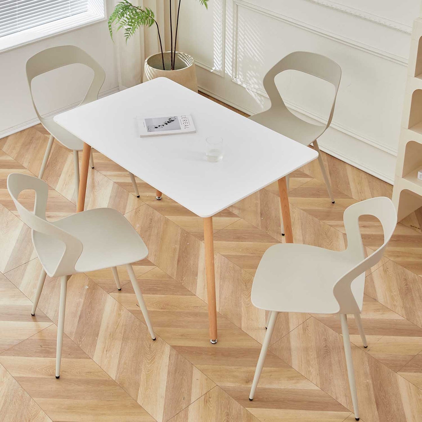 Nordicz Design eetkamerstoelen effen set 6 stuks - Design Meubelz