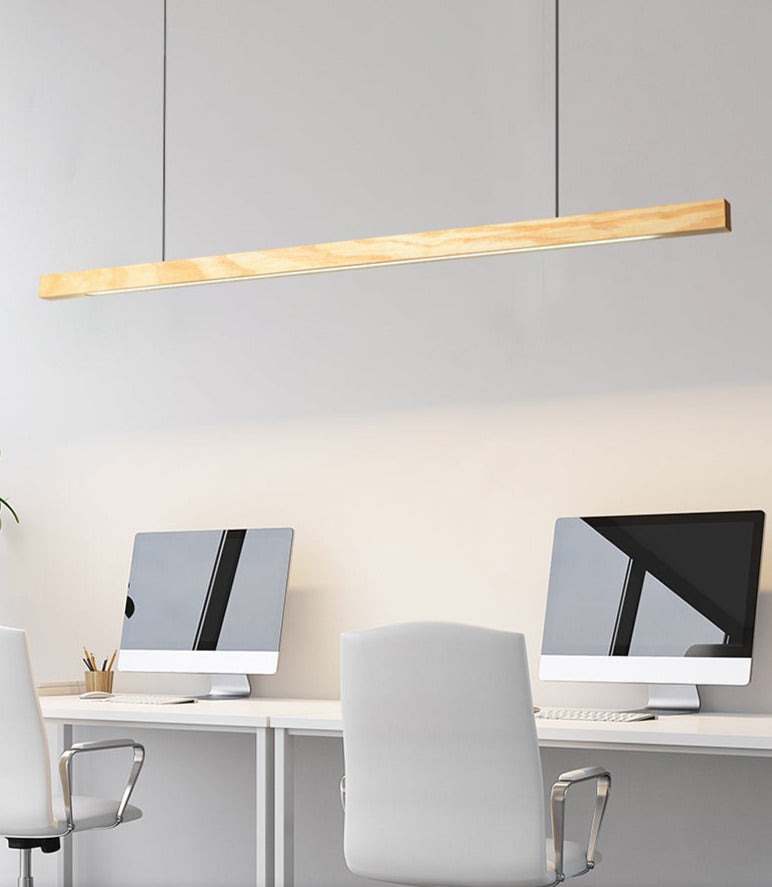 Houten moderne led hanglamp - Design Meubelz