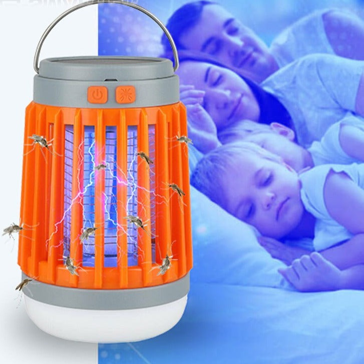 Muggen vanger met dimare led-lamp en zonnepaneel - Design Meubelz