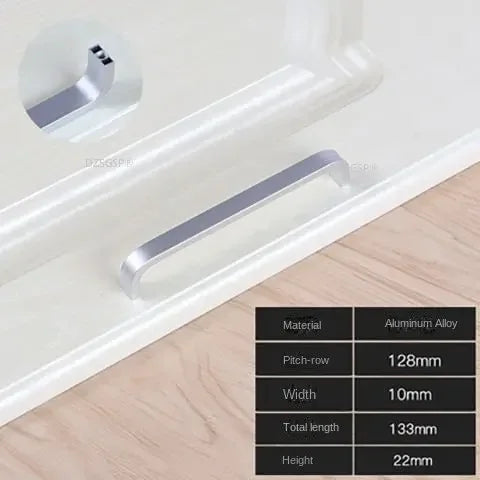 Moderne Aluminium Keukenkast Handgreep – 64/96/128/160/192mm | Strak Design