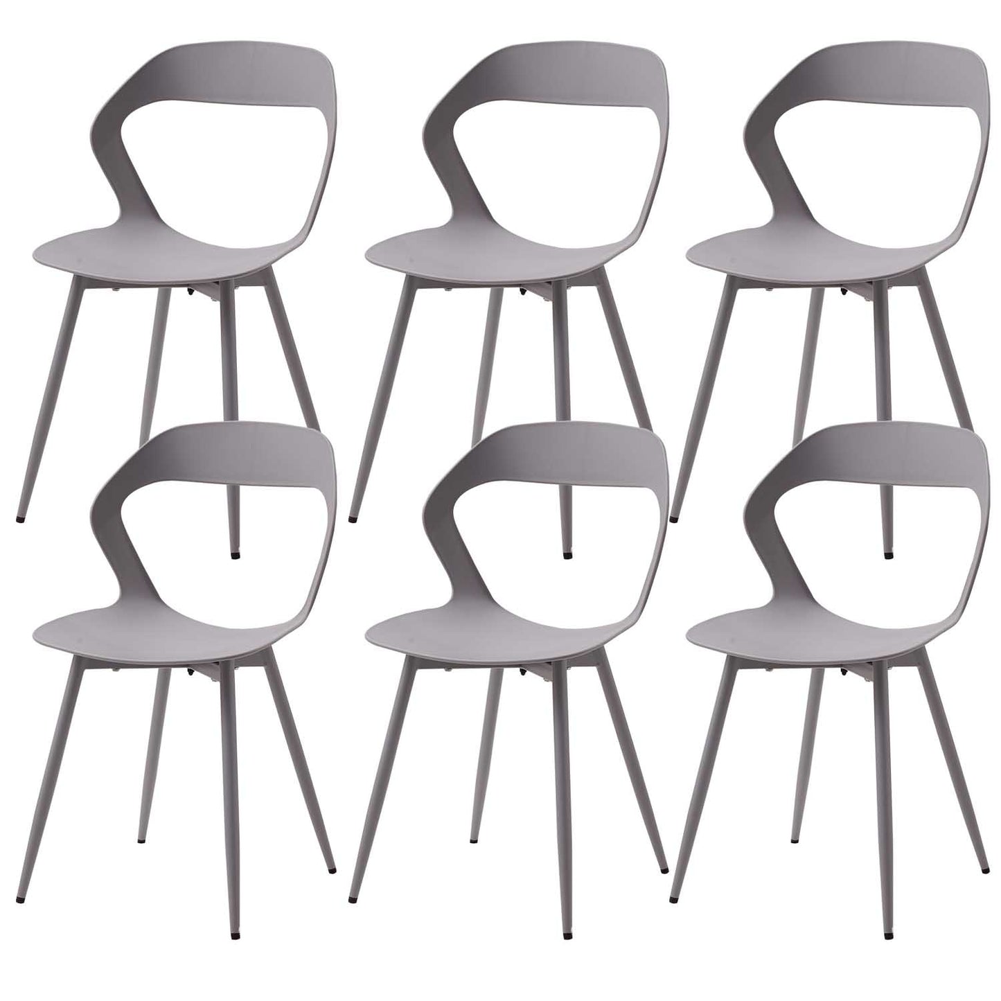 Nordicz Design eetkamerstoelen effen set 6 stuks - Design Meubelz