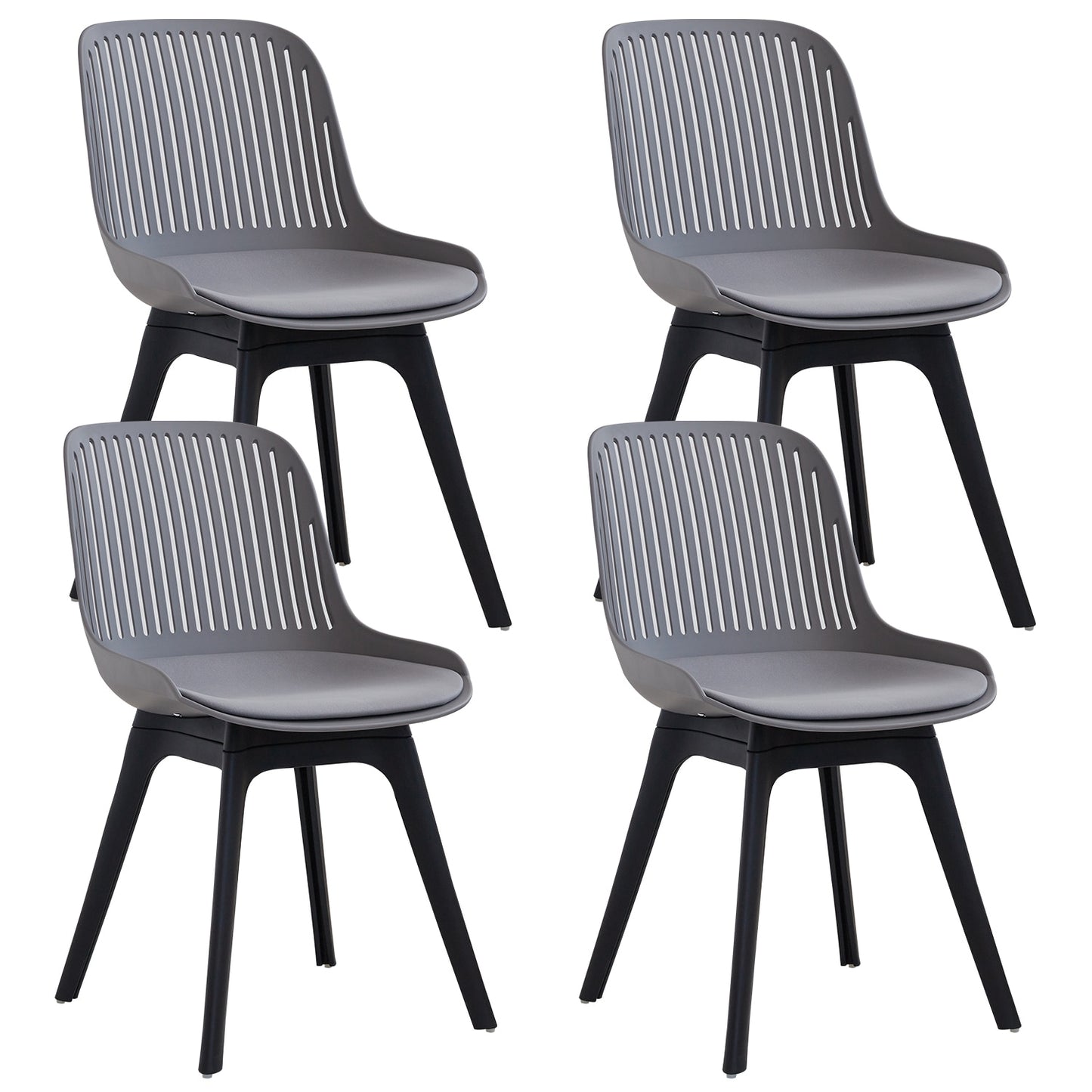 Nordicz Plast eetkamerstoelen set van 4 stuks - Design Meubelz
