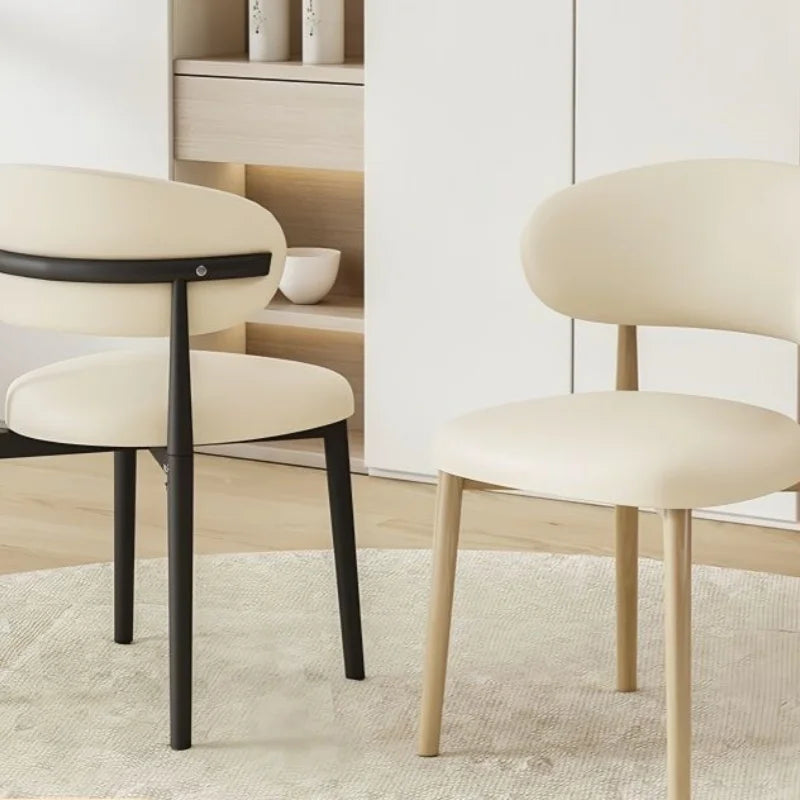 Moderne Nordic Eetkamerstoel – PU Lederen Zitting | Luxe & Comfortabel