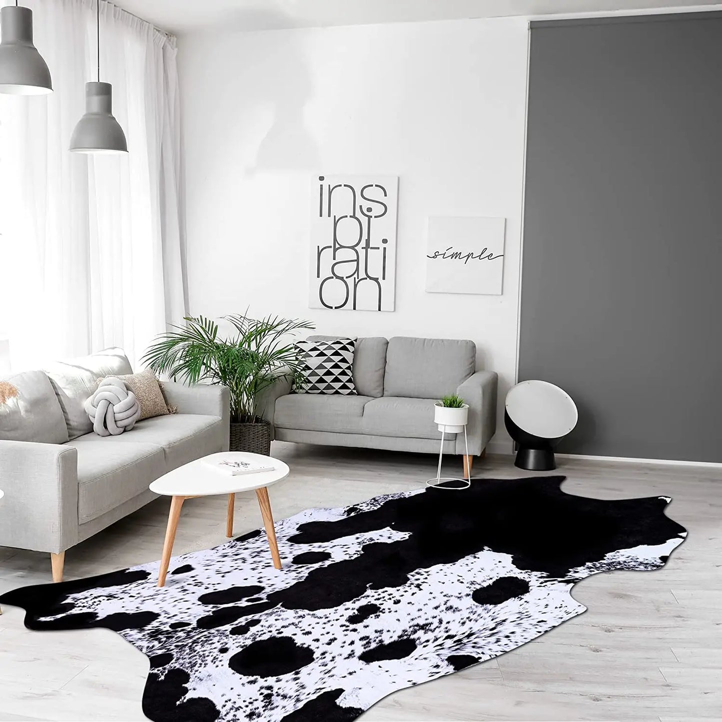 Nordicz kunst koeienvloerkleed