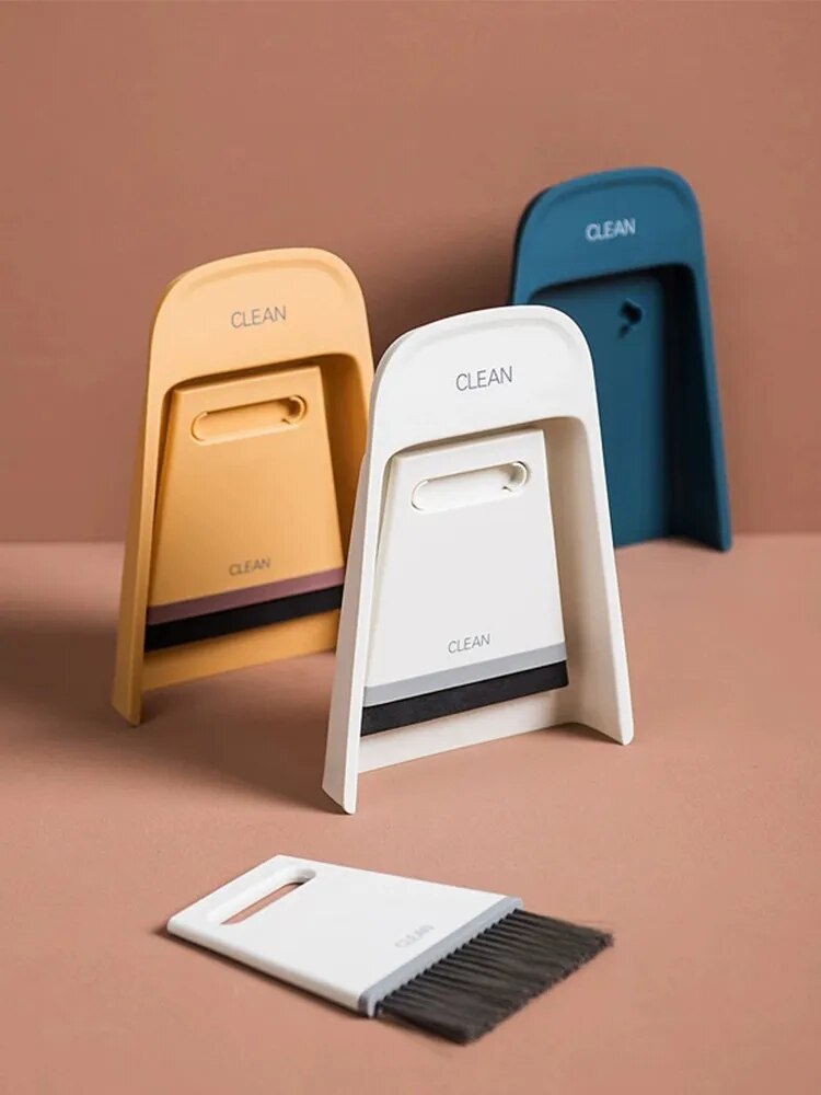 Bureau blik en veger met wisser opzetstuk - Design Meubelz