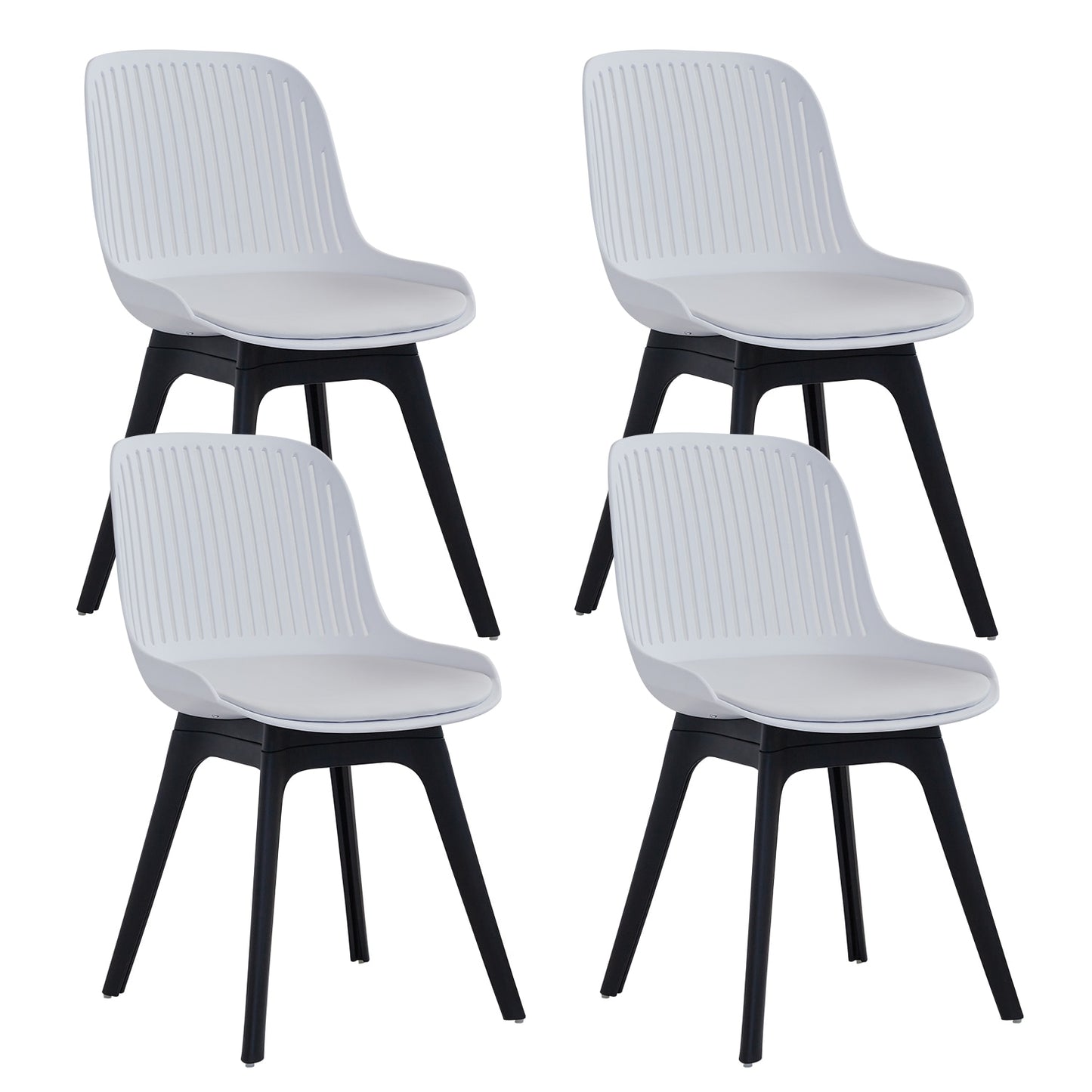 Nordicz Plast eetkamerstoelen set van 4 stuks - Design Meubelz