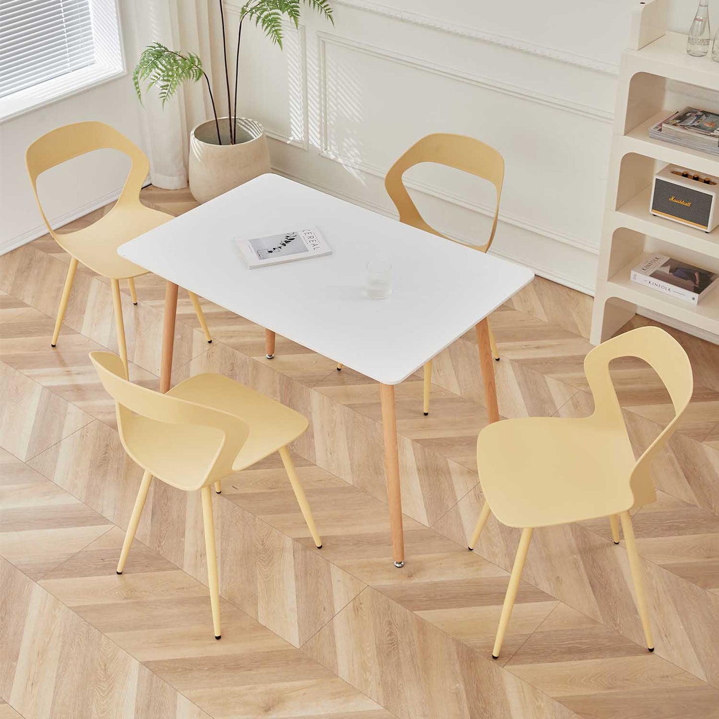 Nordicz Design eetkamerstoelen effen set 6 stuks - Design Meubelz