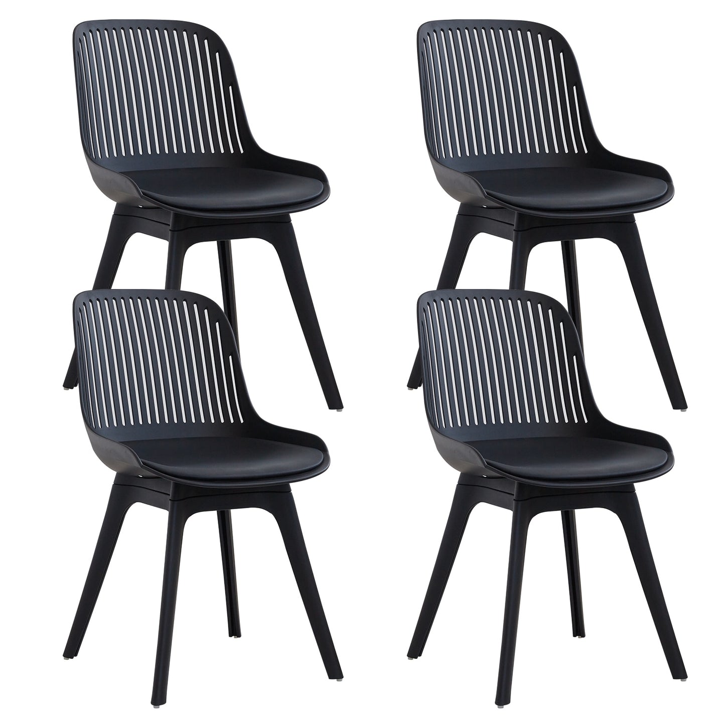 Nordicz Plast eetkamerstoelen set van 4 stuks - Design Meubelz