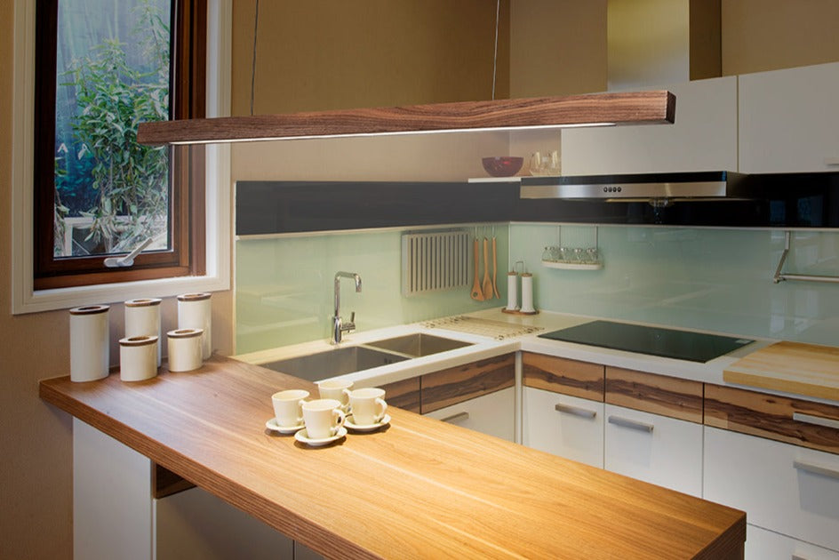 Houten moderne led hanglamp - Design Meubelz