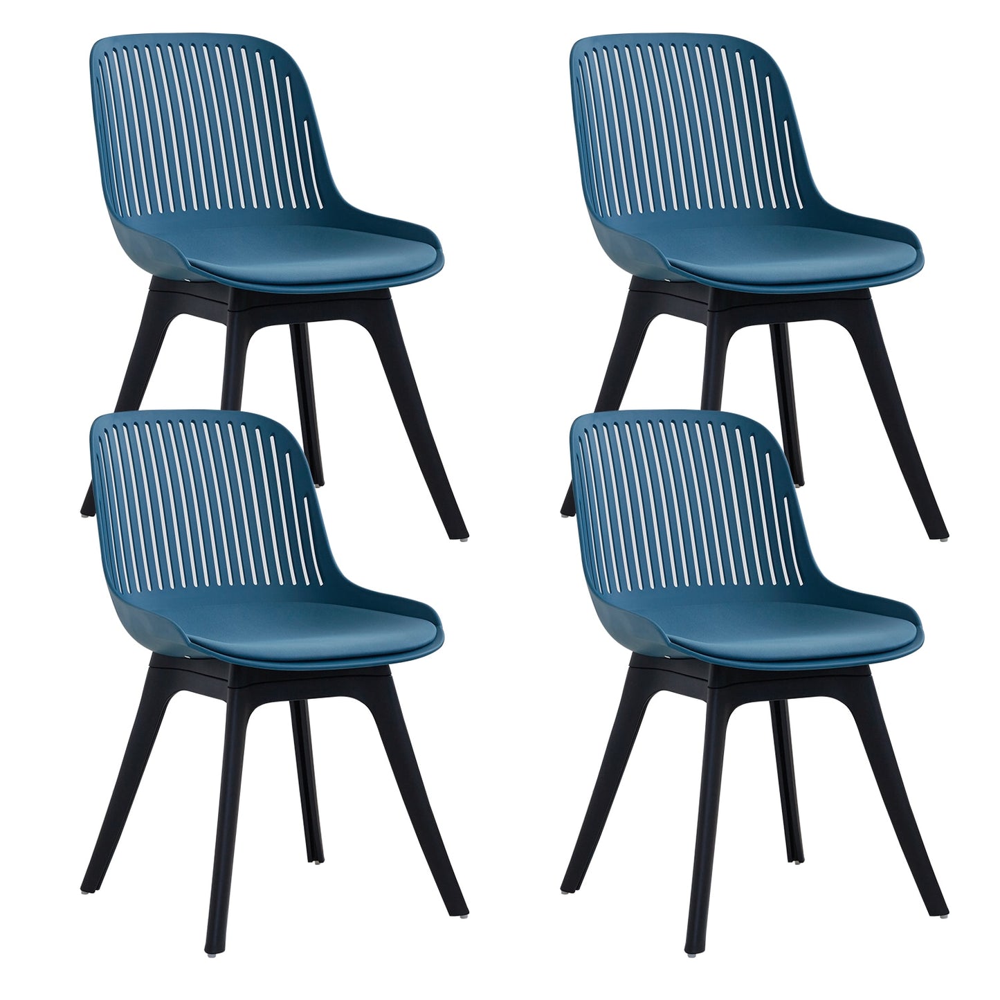 Nordicz Plast eetkamerstoelen set van 4 stuks - Design Meubelz