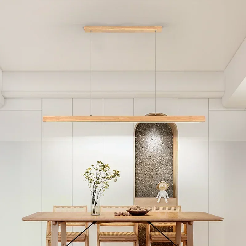 Noordse Scandinavische Houten moderne led hanglamp - Design Meubelz