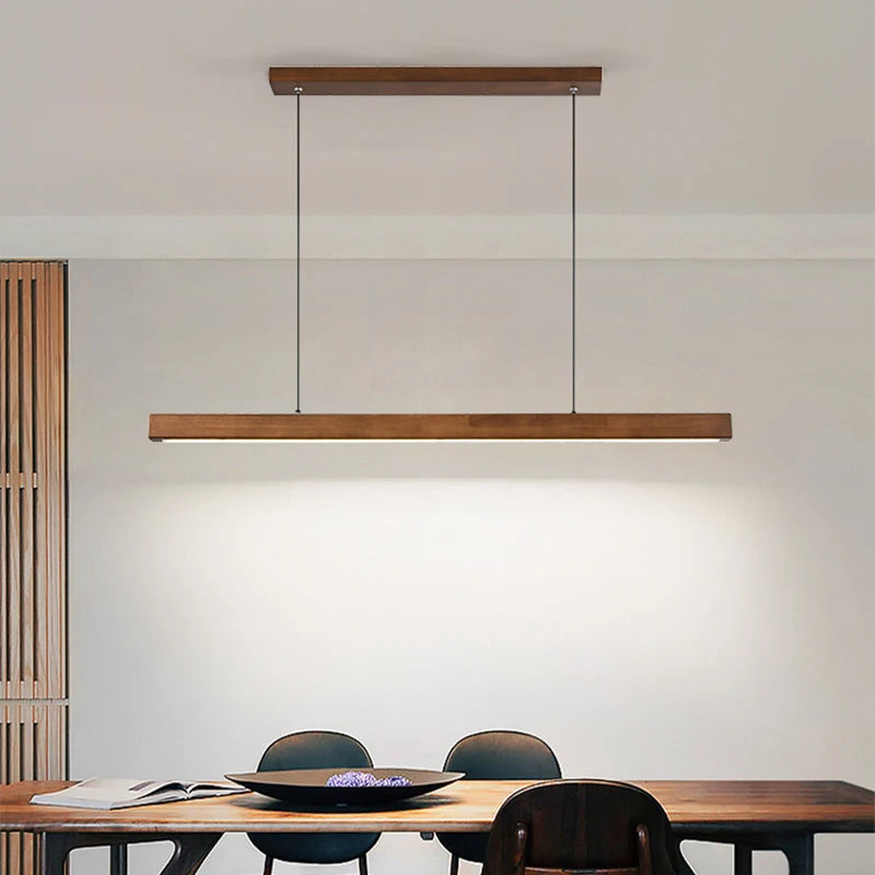 Noordse Scandinavische Houten moderne led hanglamp - Design Meubelz