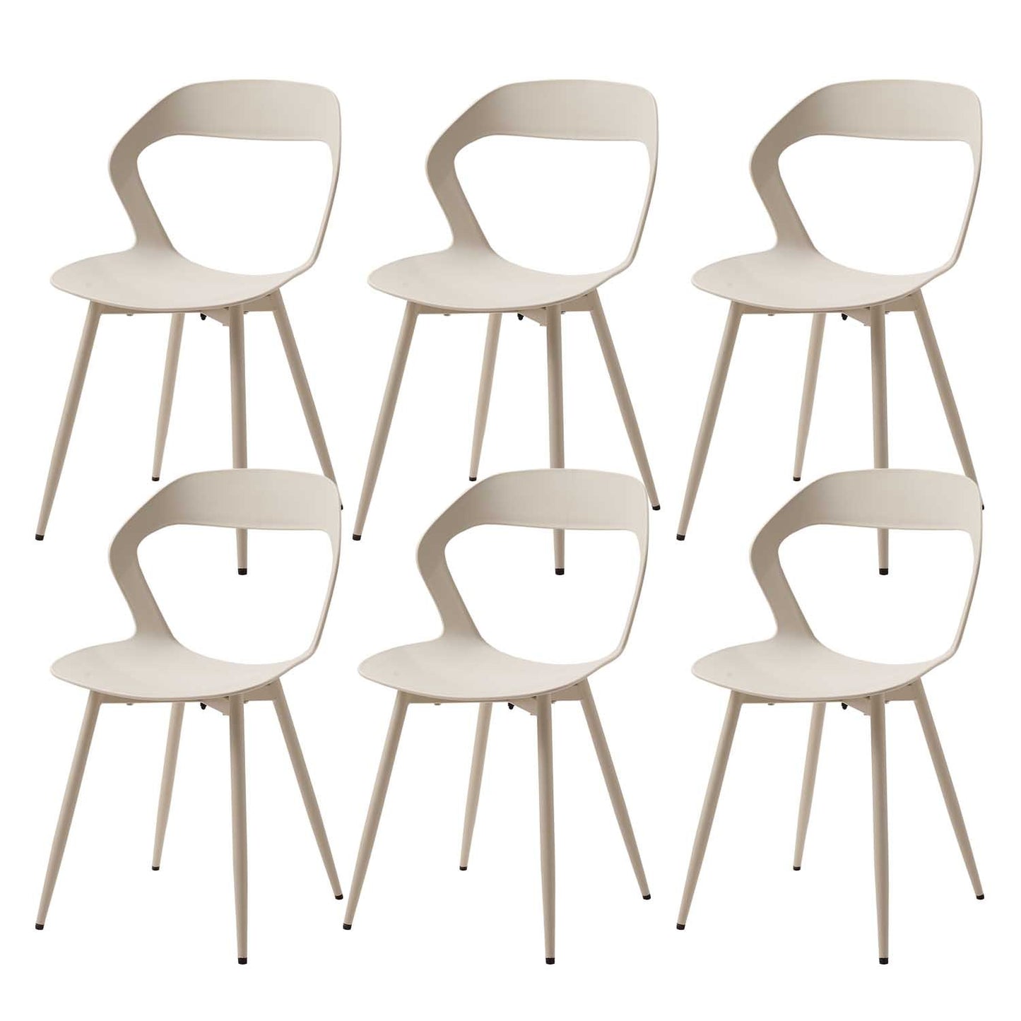 Nordicz Design eetkamerstoelen effen set 6 stuks - Design Meubelz