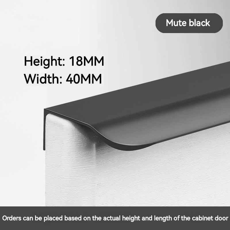 Onzichtbare Luxe Deurgreep – Lange Aluminium Handgreep voor Kast, Lade & Deur