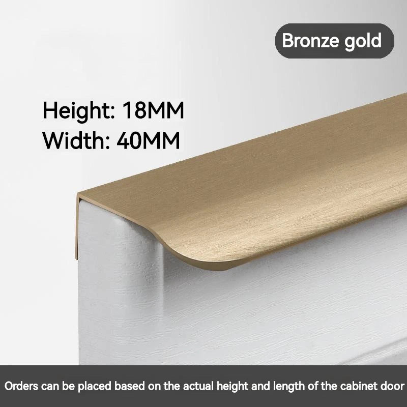 Onzichtbare Luxe Deurgreep – Lange Aluminium Handgreep voor Kast, Lade & Deur