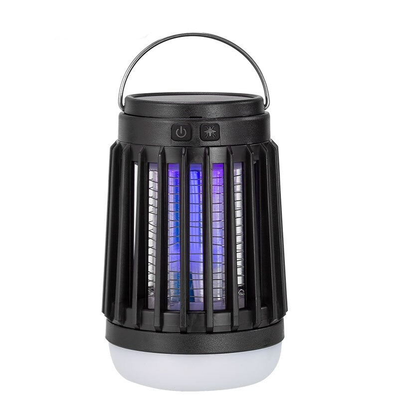 Muggen vanger met dimare led-lamp en zonnepaneel - Design Meubelz