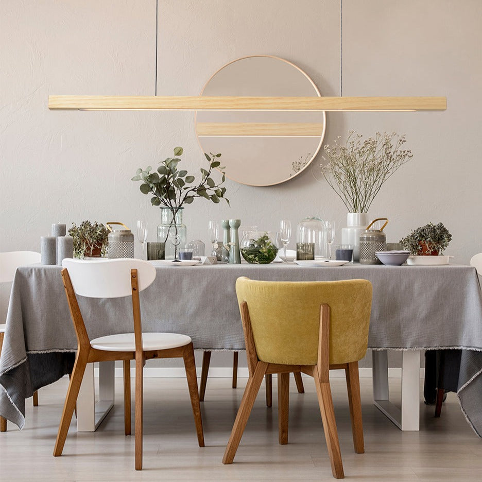 Houten moderne led hanglamp - Design Meubelz