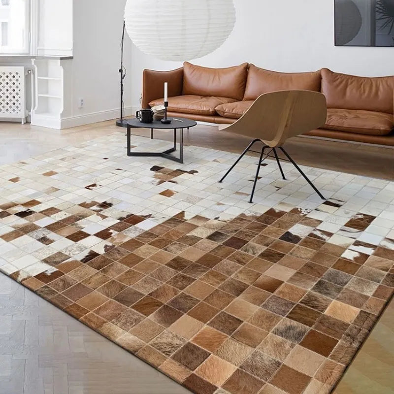 Nordicz Design geblokte vloerkleed