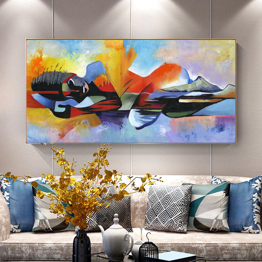Nordicz Målning abstracte wanddecoratie - Design Meubelz