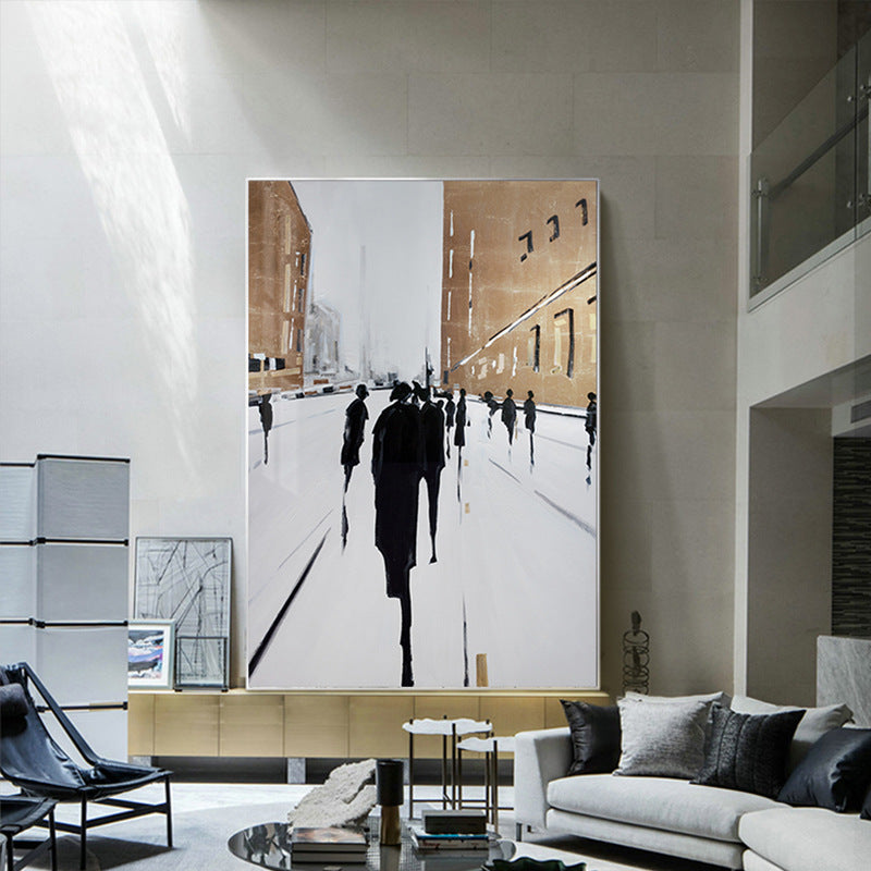 Nordicz Målning abstracte wanddecoratie 40 x 60 cm - Design Meubelz