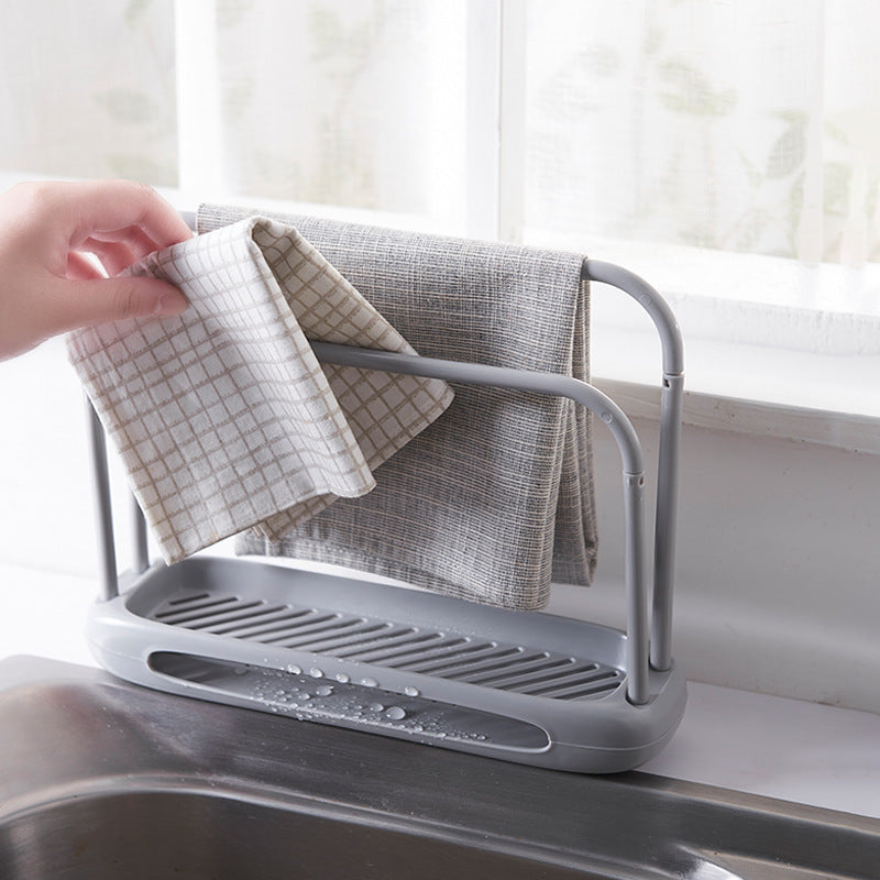 Nordicz dubbel droogrek met lekbakje voor op het aanrecht wit - Design Meubelz