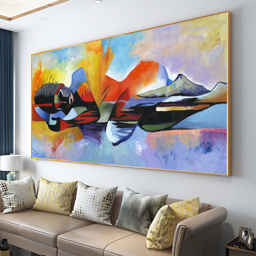 Nordicz Målning abstracte wanddecoratie - Design Meubelz