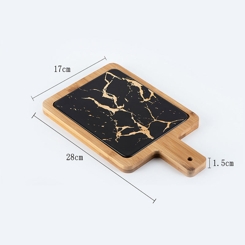 Nordicz Marmor snijplank 25 cm zwart marmer - Design Meubelz