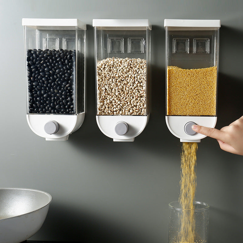 Nordicz opslagdoos/silo met doseerknop wit - Design Meubelz