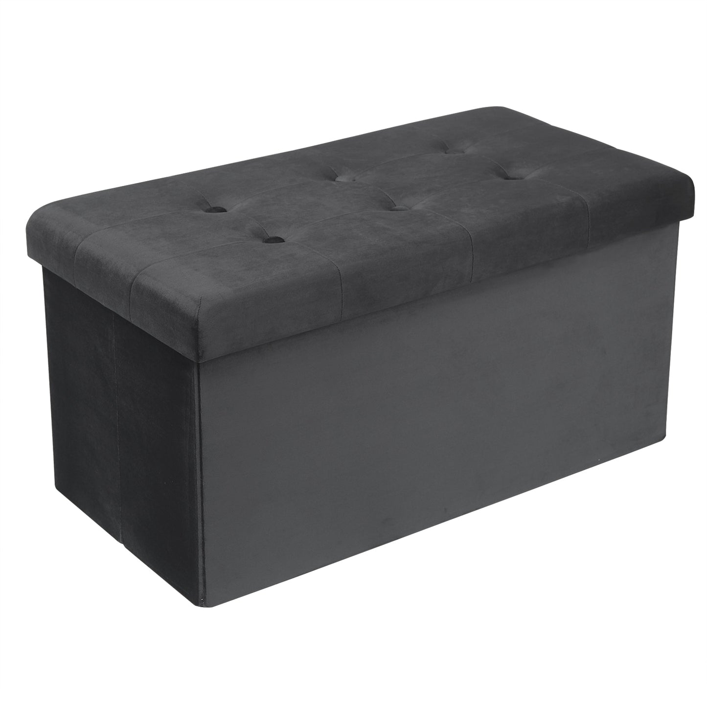 Opvouwbare poef met opslag 80 liter - Design Meubelz