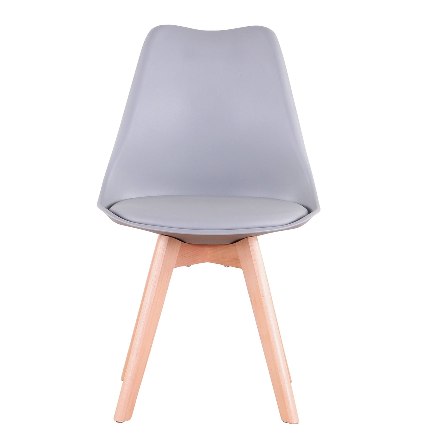 Nordicz kuip eetkamerstoelen set met kussen grijs - Design Meubelz