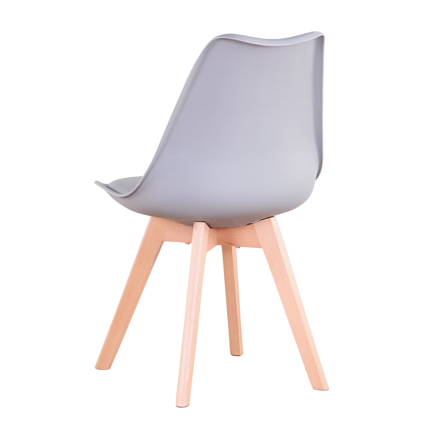 Nordicz kuip eetkamerstoelen set met kussen grijs - Design Meubelz