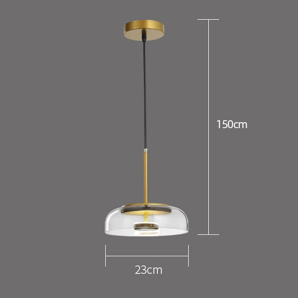 Nordicz glazen led hanglamp - Design Meubelz